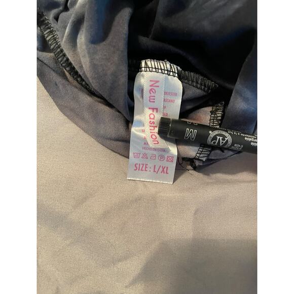 New Fashion Girls Gray Tie Dye Short Sleeve Crop Top Youth Size Large/XL - Picture 5 of 6